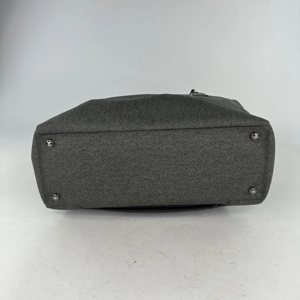 Bolso de Mano Tumi Sinclair Nora Para Mujer Lona Recubierta Gris Marrón para Laptop Foto 4 de 4