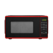 Mainstays 0.7 Cu ft Countertop Microwave Oven, 700 Watts, Red, Free ship