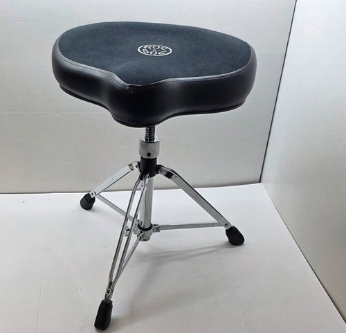 ROC N SOC DRUM SET THRONE ORIGINAL SADDLE BLACK HEAVY DUTY WORKSHOP SEAT STOOL
