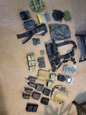 Airsoft Clothing Accessories Job Lot Knee Pads Chest Rig Magazine Pouches
