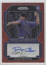 2022 Panini Prizm Rookie Red Donut Circle 19/35 Ryan Feltner #RA-RF Auto 0z9m