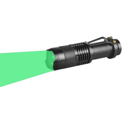 Single Mode Green LED Flashlight, 150 Yard Long Range, High Power, Night Visi...