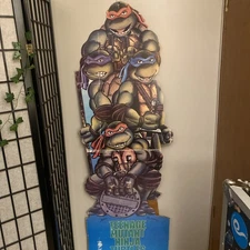 Vintage 1989 Teenage Mutant Ninja Turtles  Original Movie Theatre Standee