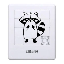 'Cute Raccoon Standing' Sliding Puzzle (PZ00035518)