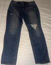 Lucky Brand Women  s Mid Rise Ava Super Skinny Destruct Jeans  Size 12/31R 89.50