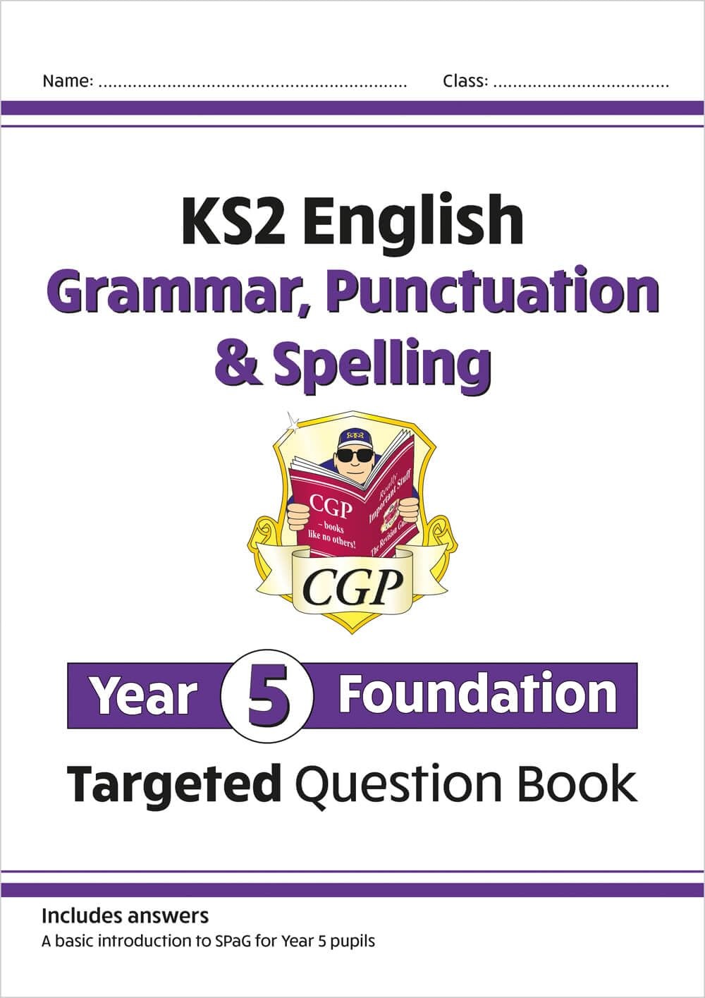 KS2 English Year 5 Foundation Grammar, Punctuation & Spelling Targeted Question