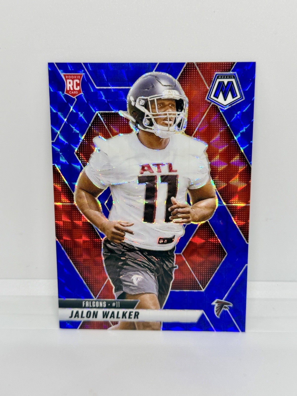 2025 Mosaic JALON WALKER Rookie Blue Prizm /99 Atlanta Falcons RC #377