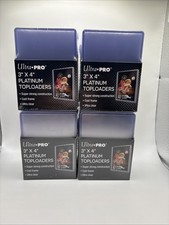 Ultra Pro 3X4 PLATINUM Toploaders 35pt 4 Packs of 25 100 Total 