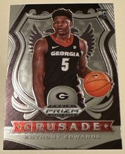 Anthony Edwards 2020-21 Panini Silver Prizm Draft Picks - Crusade #81 (RC)