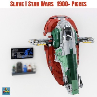 UCS Star Wars Slave I Boba Fett's Starship MOC Building Blocks 1997 PCS w/figs