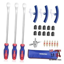 14.5” Steel Tire Spoons Tool Set, 23-Piece Tire Iron Set with Storage Bag,