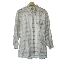 Auth DAKS - White Brown Multi Men's Shirt