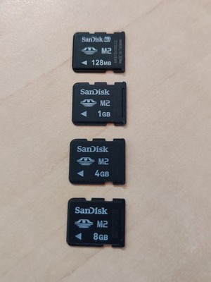 SanDisk M2 Karte  128MB, 1, 4,8GB Memory Card Speicherkarte Memory Stick Micro