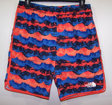 The North Face Orange Blue Flashdry Unlined Swim Trunks - Boy's XXL 18/20