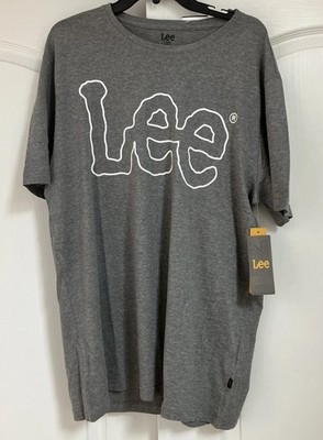 NWT Lee Mens Heather Gray Regular Fit Short Sleeve T-Shirt Size L