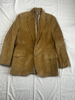 Vtg Kenny Rogers Jacket Mens 38R Corduroy Sport Coat Western Collection
