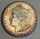 Toned BU 1882-S Morgan Silver Dollar, Uncirculated U.S. $1 Coin MS