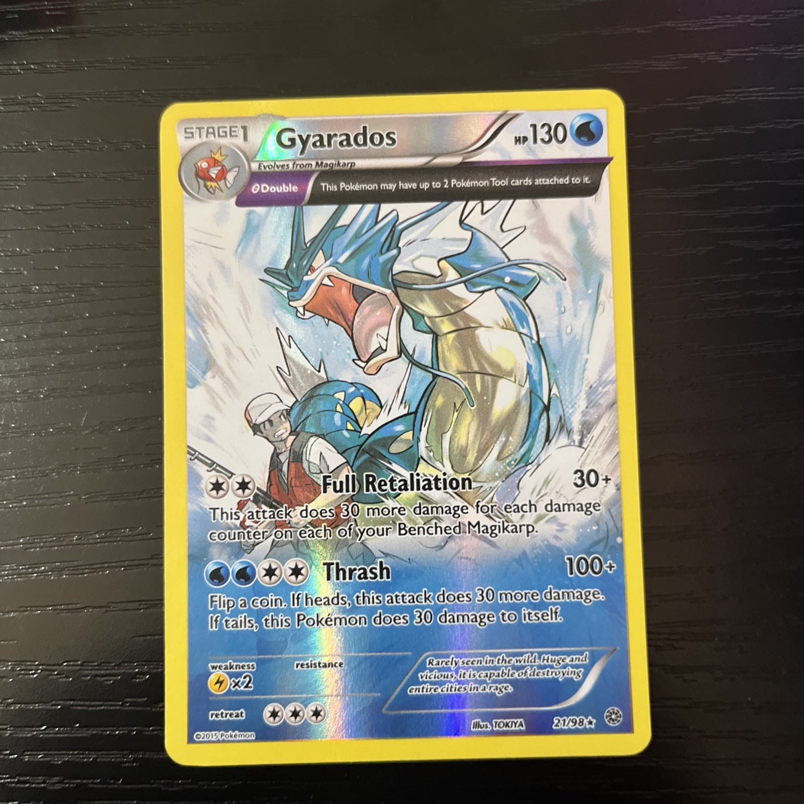 Gyarados 2015 XY: Ancient Origins #21/98 Reverse Holo Price Guide