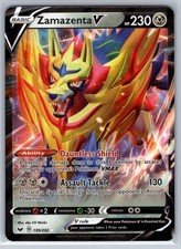 Zamazenta V 139/202 Holo Ultra Rare Sword & Shield Near Mint aky CG Works