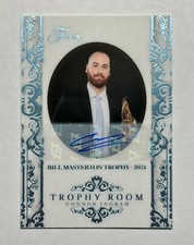 Conor Ingram 2026 UD Flair Trophy Room Masterton Auto /99 #63 Oilers Coyotes