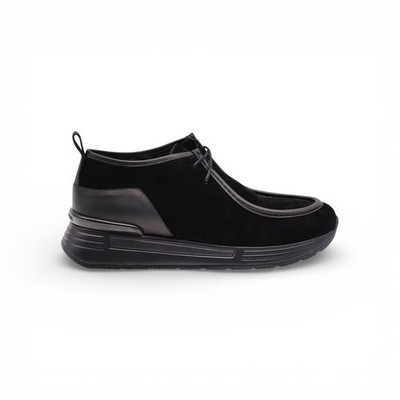 Stefano Ricci Men s Black Suede Sneakers Shearling EU 46 US 13 - NWOB $1800