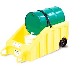 ENPAC174; Poly-Dolly 600 lbs/70 Gallon Capacity 69"L x 32"W x 26-1/2"H Yellow