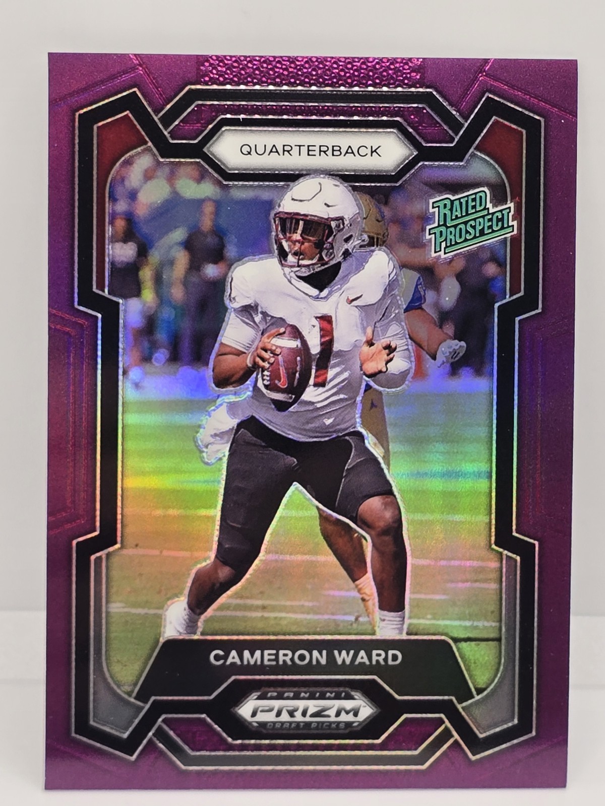 2024 Panini Prizm Draft Picks - Rated Prospect Cameron Ward #199 Purple /75