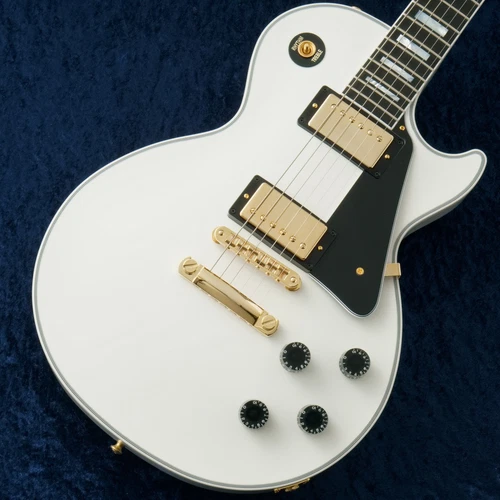 Gibson Custom Shop Les Paul Custom w Ebony Fingerboard Gloss- Alpine White- 4.49