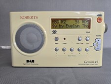 Roberts Gemini 49 Portable DAB FM AM Digital Radio Cream - Working