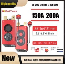 Daly Smart BMS 3S-20S Lifepo4 Li-ION Board 150A 200A BT BMS with Balance SDE