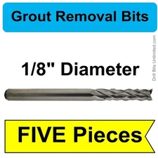 1/8" Grout Removal / Tile Cutting Bits - FIVE Pieces - for Dremel Rotary Tools