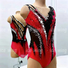 Rhythmic Gymnastics Artistic Gymnastics Leotard Sleeveless red dyeing
