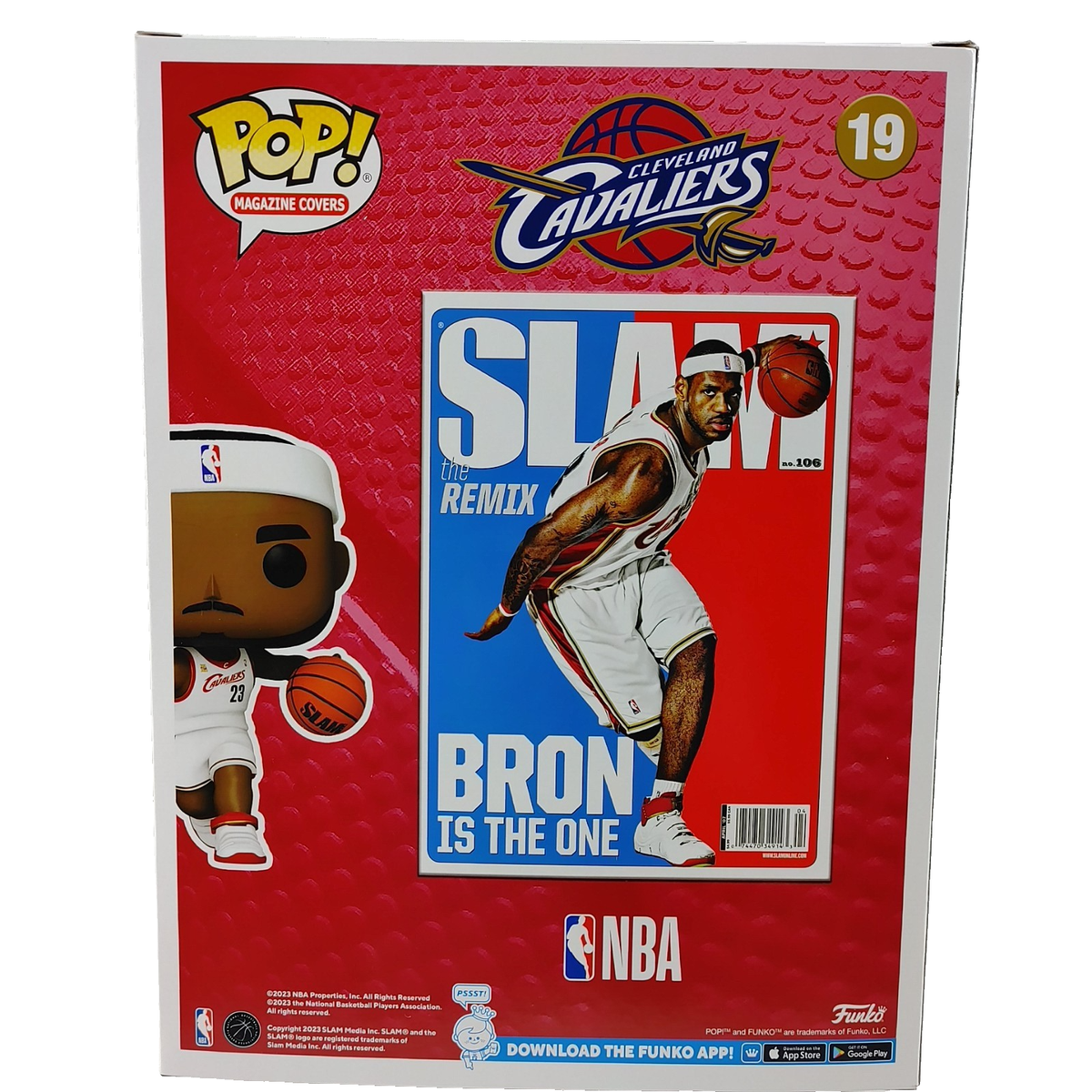 Funko Pop! Slam Cover with Case: LeBron James #19 for sale online