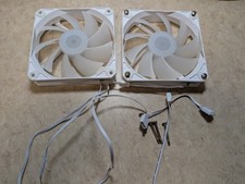 SAMA White CPU Liquid Cooler 120mm ARGB PWM Fan Replacement LED fans