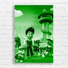 Paw Patrol Squad Adventure Green Canvas Print Large Picture Wall Art