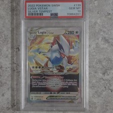 Pokémon TCG Lugia VSTAR 139/195 Silver Tempest Ultra Rare PSA 10 Holo