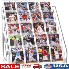 Acrylic Trading Card Display Stand 5 Tier Slab Holder Clear Holder Organizer New