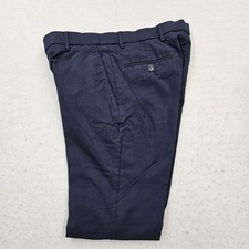 Tommy Hilfiger Mens 32x30 Dark Blue Stretchy Performance Dress Pants Modern Fit