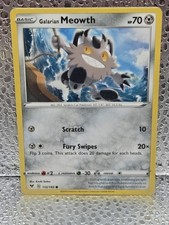 Pokemon TCG Vivid Voltage Galarian Meowth 112/185 LP