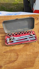 Vintage CRAFTSMAN 1/4" Ratchet Socket 17pc Set =V= with Box