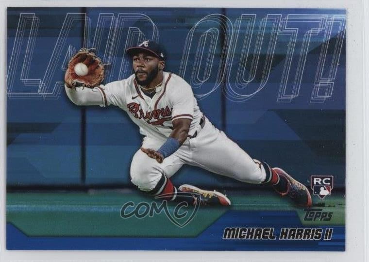 2023 Topps Update Laid Out Blue /600 Michael Harris II #LO-3 Rookie RC