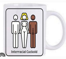 Interaccial Cuckold hotwife mug  New Dishwasher Proof  