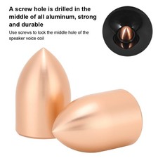 2x 25 Core Low Sound Horn Speaker Pure Aluminium Shot Heads Dome Dustproof Cap C