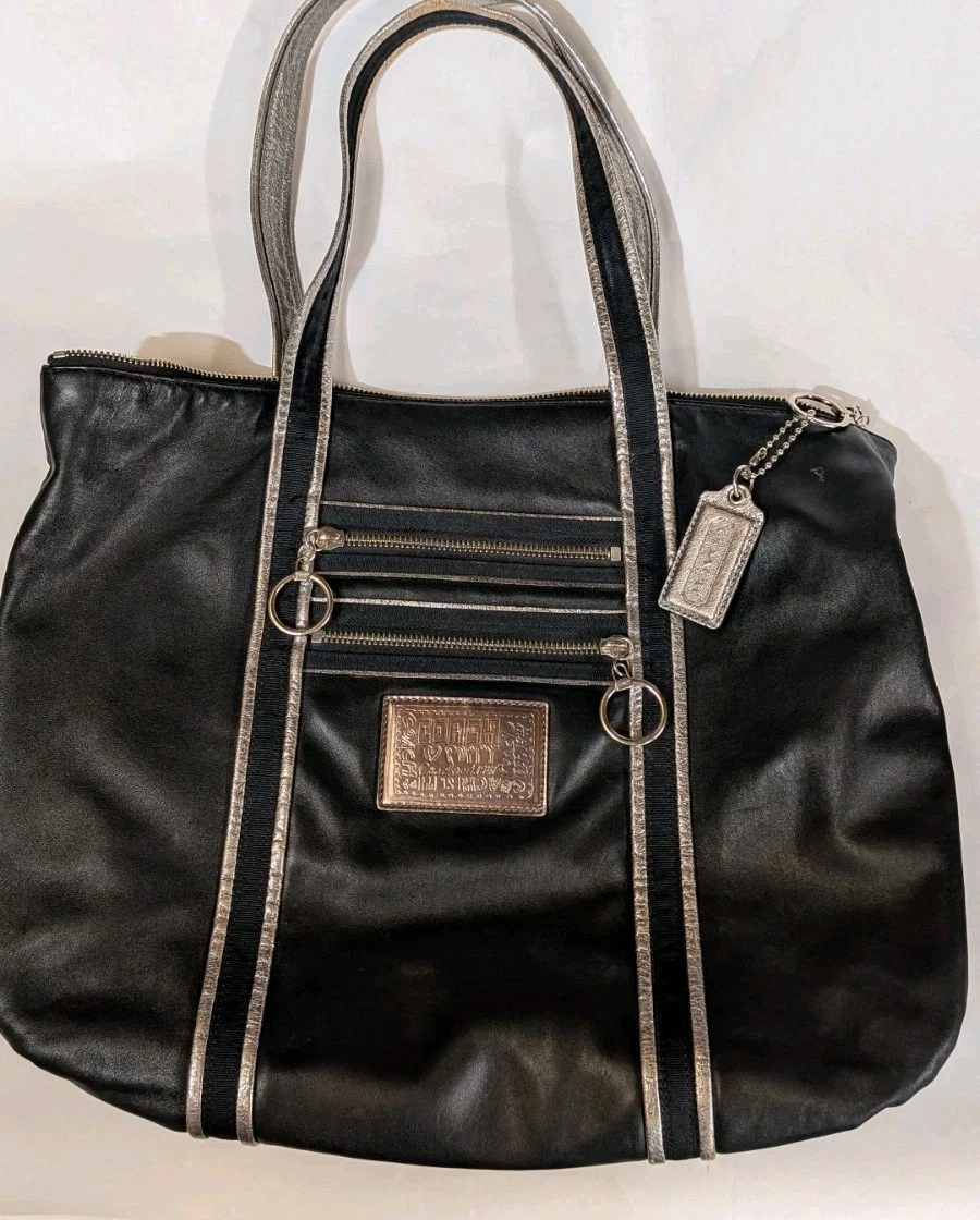 25+ Coach Poppy Tote Black Bags & Handbags for Women for sale