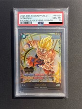 Son Goku FP-034 FB05 Release Event Winner Promo PSA 10 Gem Mint DBS Fusion World