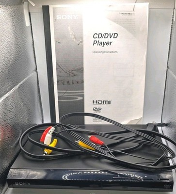 Sony DVP-SR210P DVD/CD Player Dolby Digital HDMI Energy Star Black 2024
