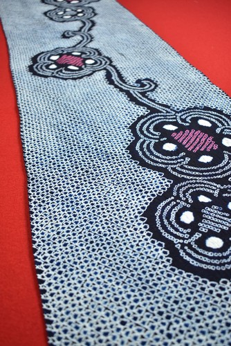 Japanese Fabric Cotton Vintage Kimono Antique Indigo Blue SHIBORI 60.2"/KHC23/65 - Picture 6 of 10