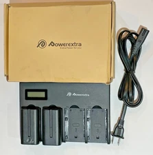 PowerExtra CD-F970 Black 1000mAh Charging Dock (4 Batteries) All brand-new!