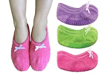 Jefferies Socks Womens Slipper Non-Slip Comfy Warm Cozy Fuzzy Gripper Socks 2 Pr