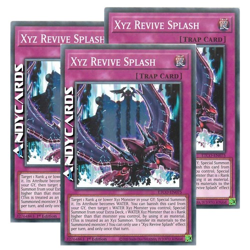3x XYZ REVIVE SPLASH • (Xyz Revivifier Spray) • Common • ETCO EN075